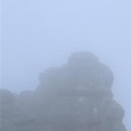 El Torcal bei Nebel Im Winter